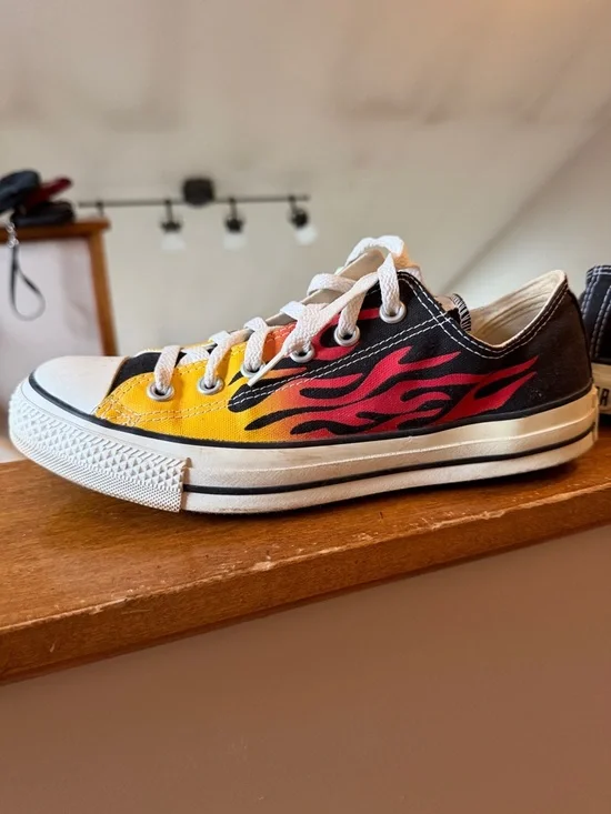 Converse All Star Vintage Flame Low Sneakers - Picture 4 of 8